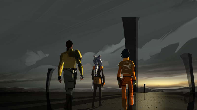 Illustration for article titled Darth Vader Looms Large Over This Star Wars Rebels Concept Art